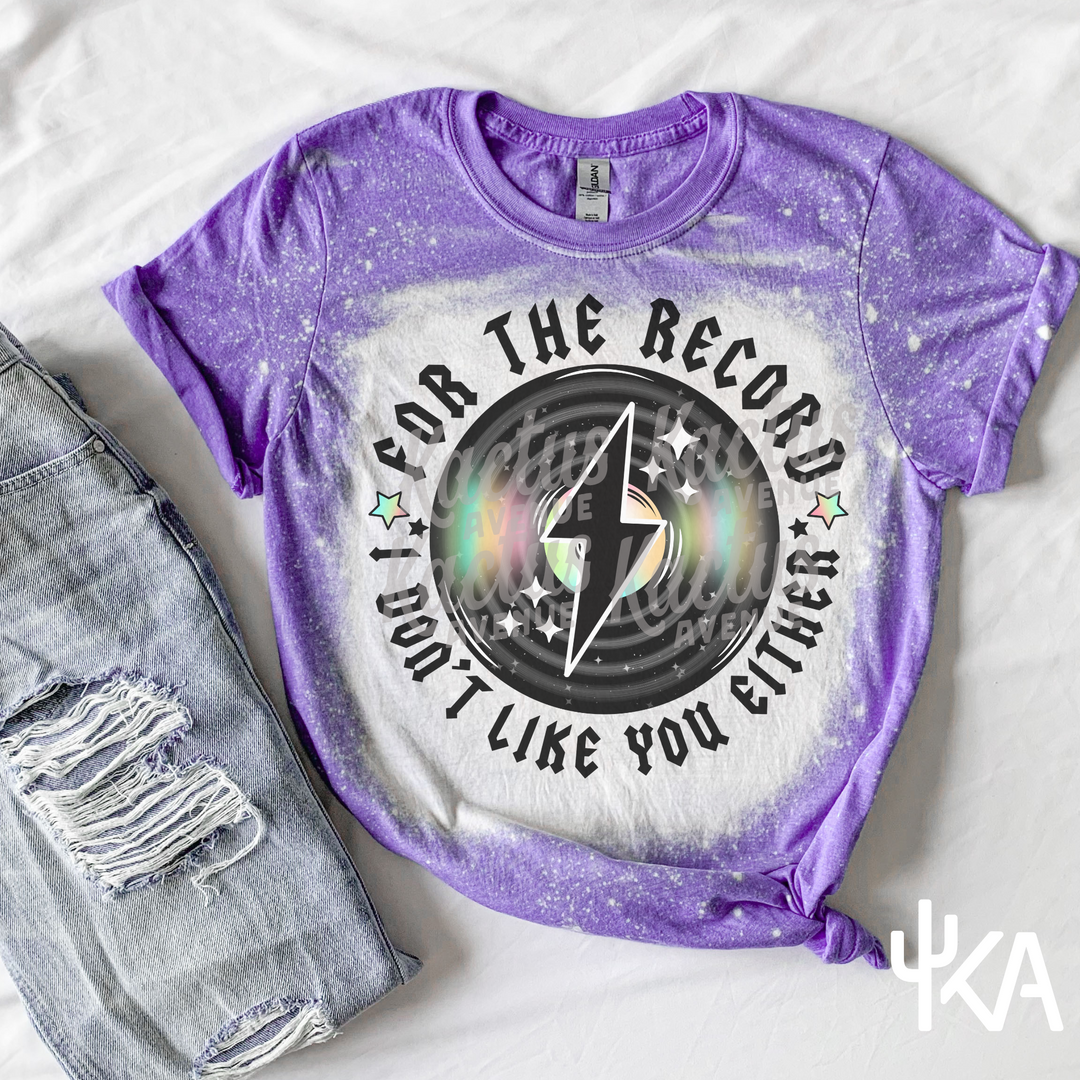 For the Record Bleached T-Shirt