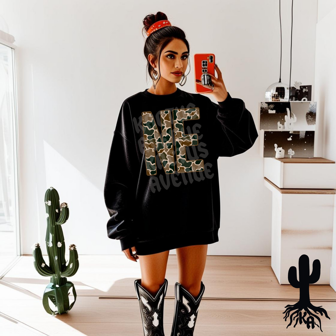Nebraska Camo Sweatshirt
