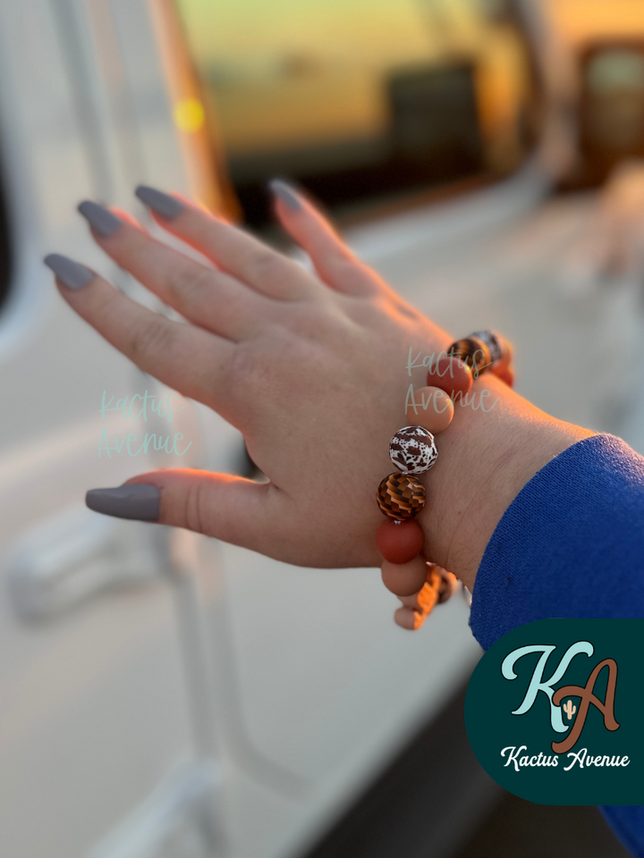 Rustic Western Silicone Wristlet