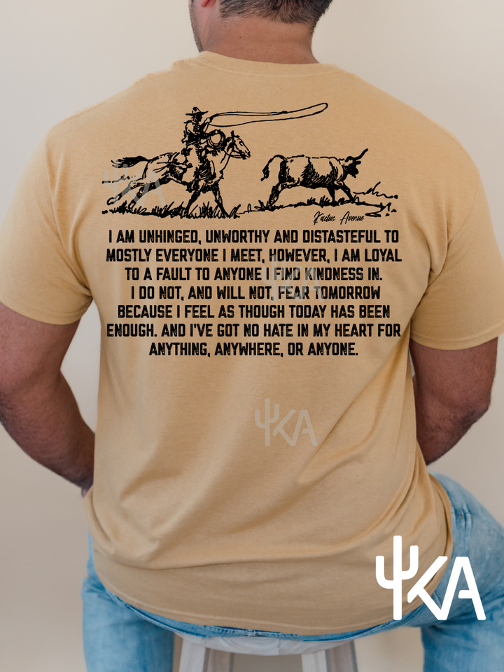 Cattle Roper F+B Long Version T-Shirt (Comfort Colors)