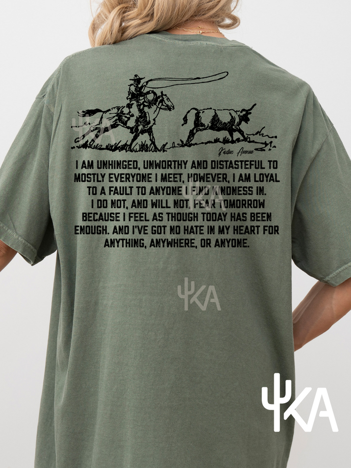 Cattle Roper F+B Long Version T-Shirt (Comfort Colors)