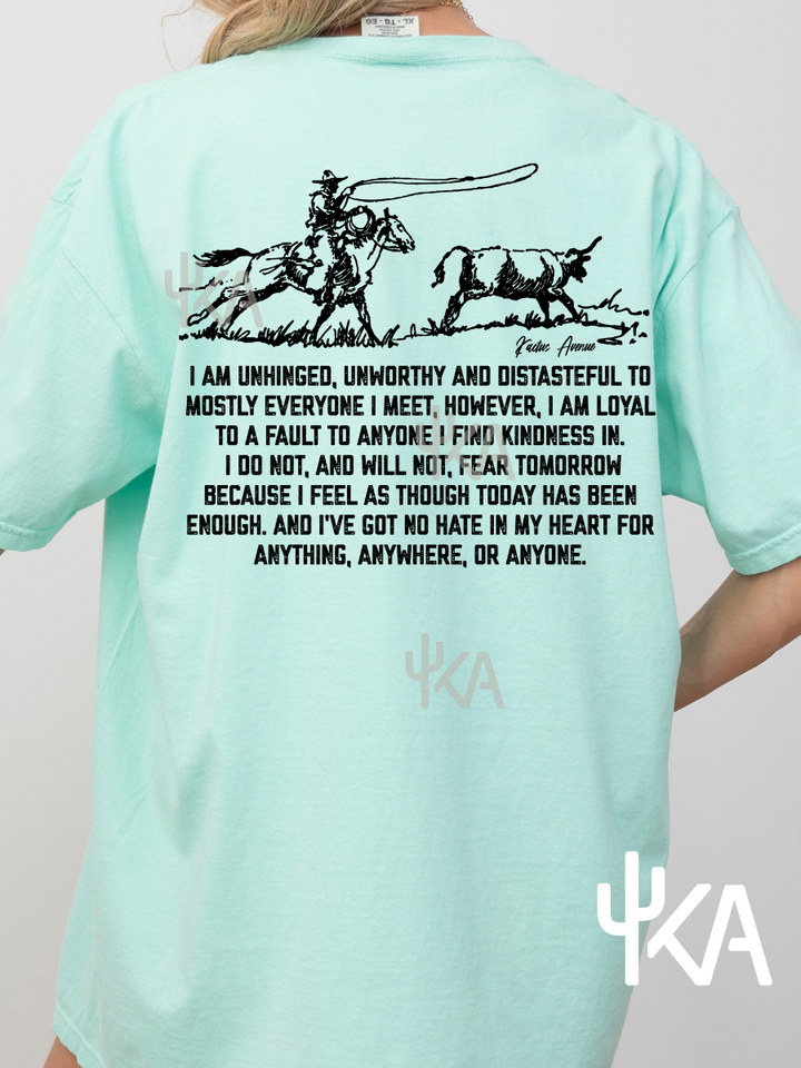 Cattle Roper F+B Long Version T-Shirt (Comfort Colors)
