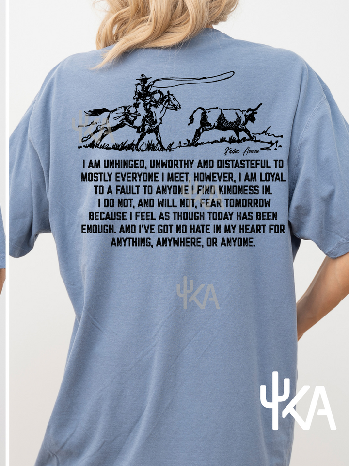 Cattle Roper F+B Long Version T-Shirt (Comfort Colors)