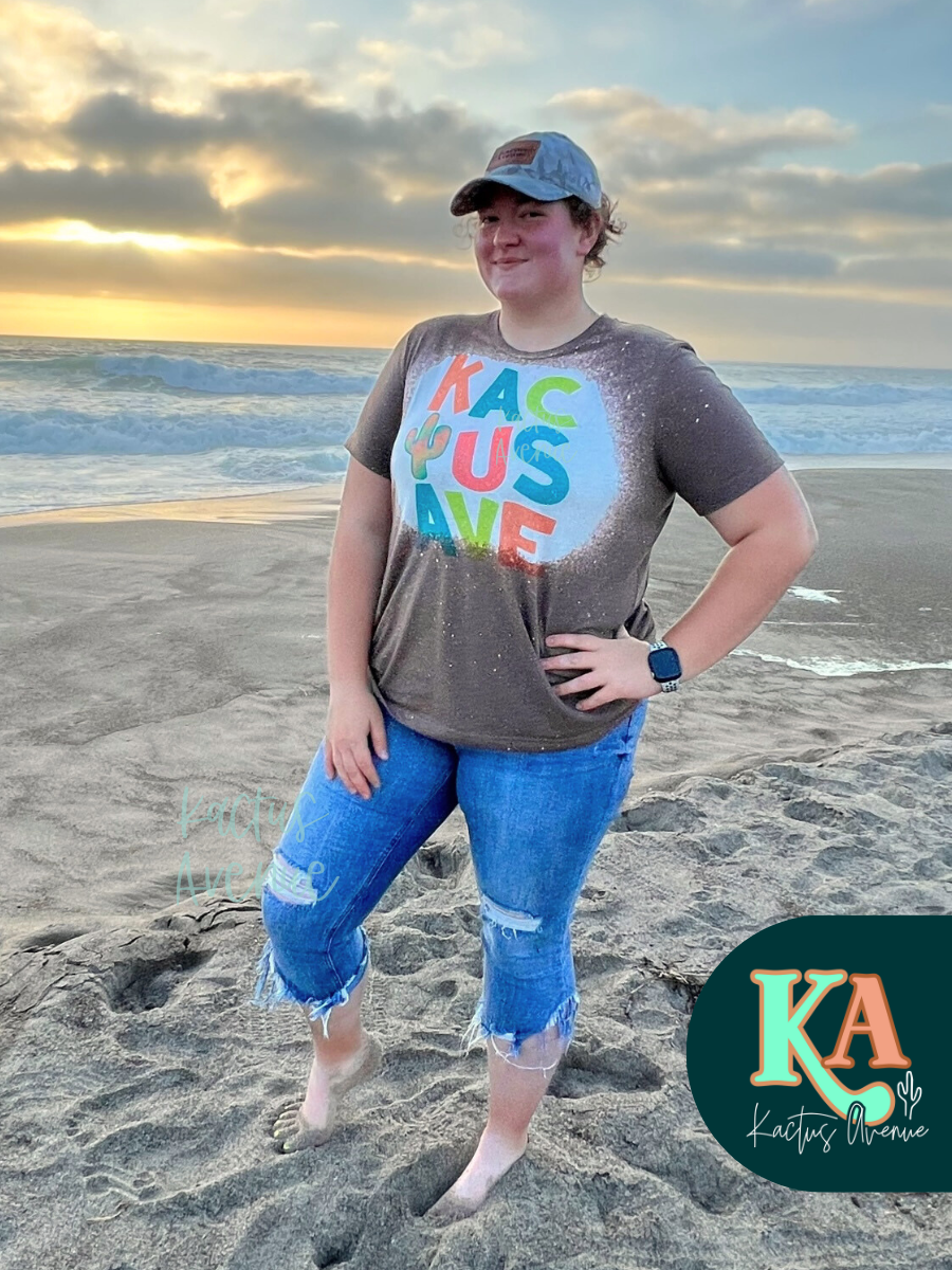 Kactus Avenue Summer Bleached T-Shirt