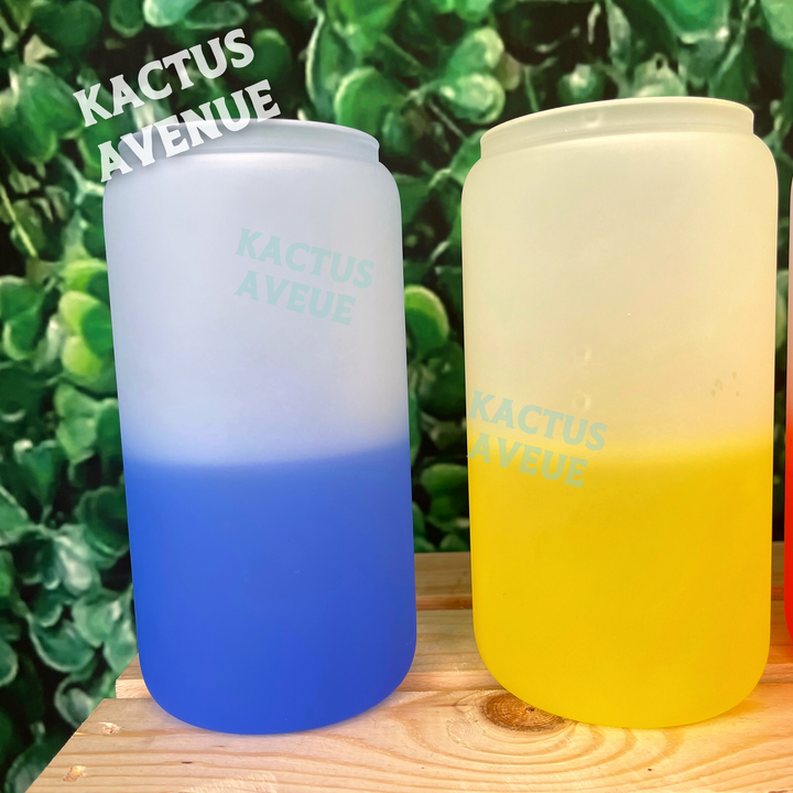Horseshoe Color Changing Frosted Glass Can (KA Exclusive)
