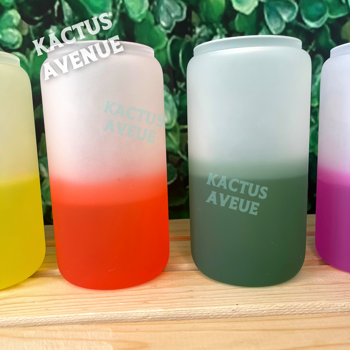 Horseshoe Color Changing Frosted Glass Can (KA Exclusive)