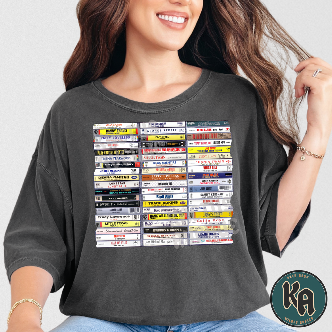 Country Classics Cassettes T-Shirt (Comfort Colors)