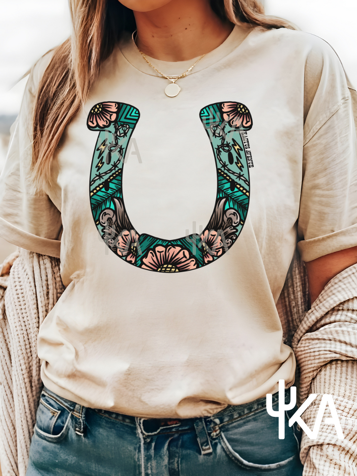Tooled Leather Horseshoe (KA Exclusive)