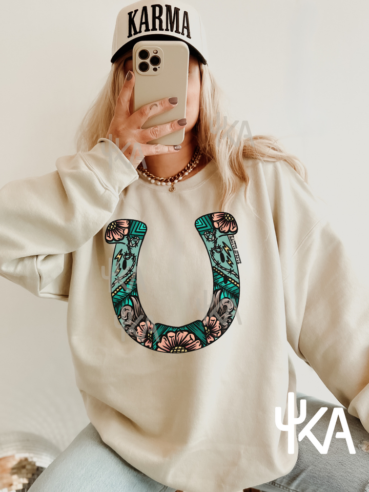 Tooled Leather Horseshoe (KA Exclusive)
