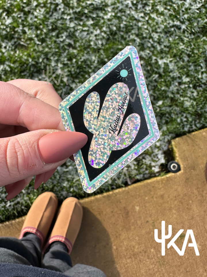 Glitter Cactus Sticker