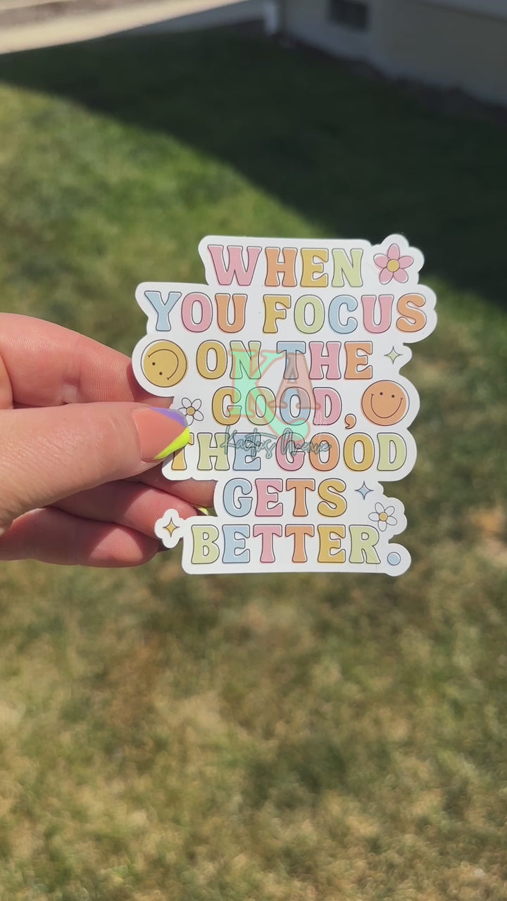 Focus on the Good Static Cling