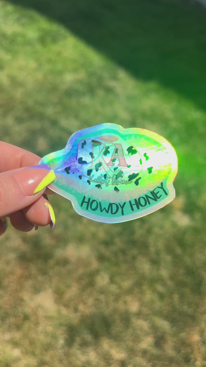 Howdy Honey Hand Drawn Sticker
