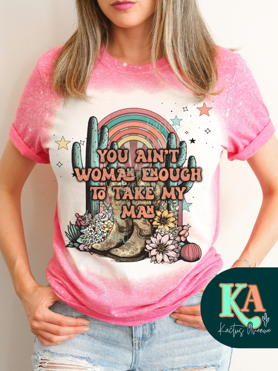 Woman Enough Bleached T-Shirt