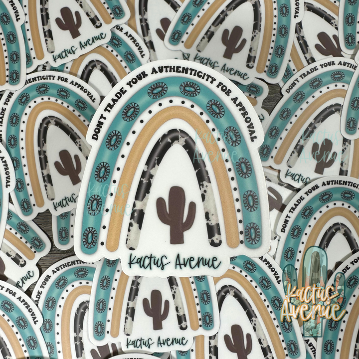 Authenticity Western Hand Drawn Sticker