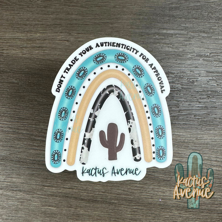 Authenticity Western Hand Drawn Sticker