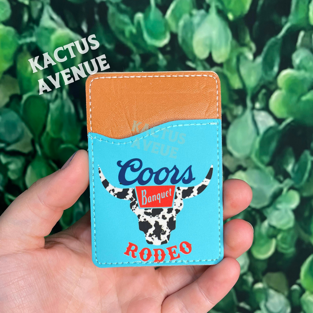 Teal Beer Phone Wallet