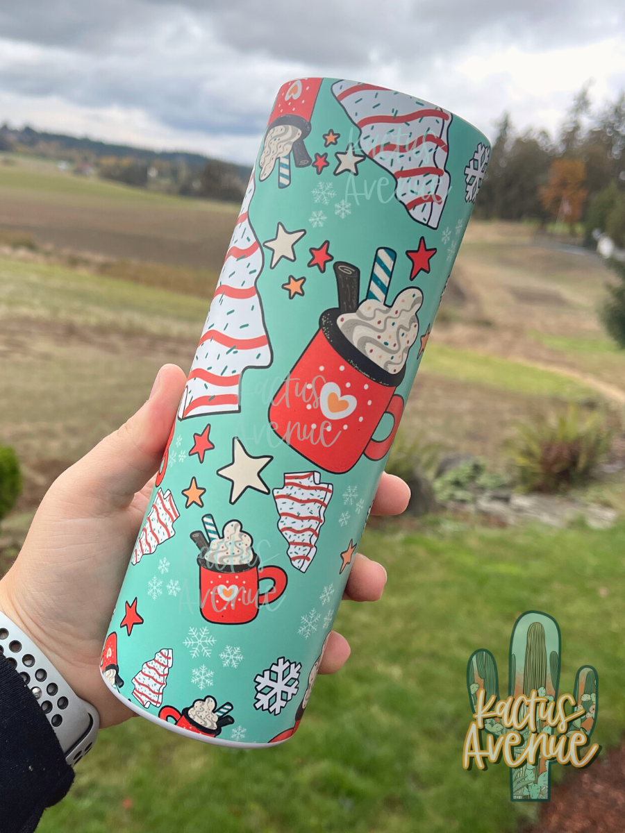 Coffee and Christmas Cakes Tumbler
