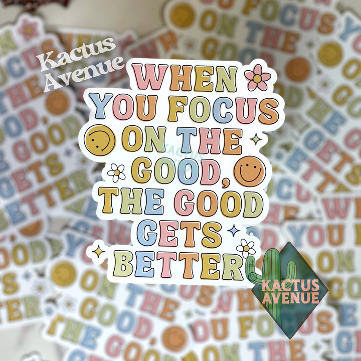 Focus on the Good Static Cling