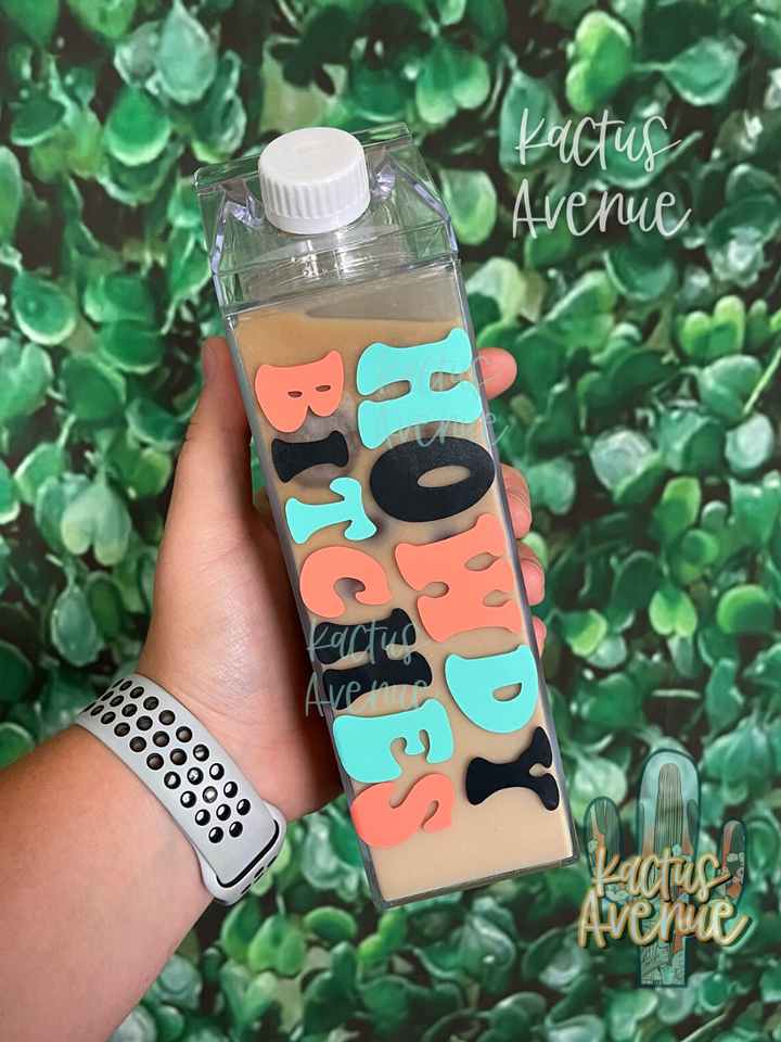Howdy B*tches Milk Carton Water Bottle