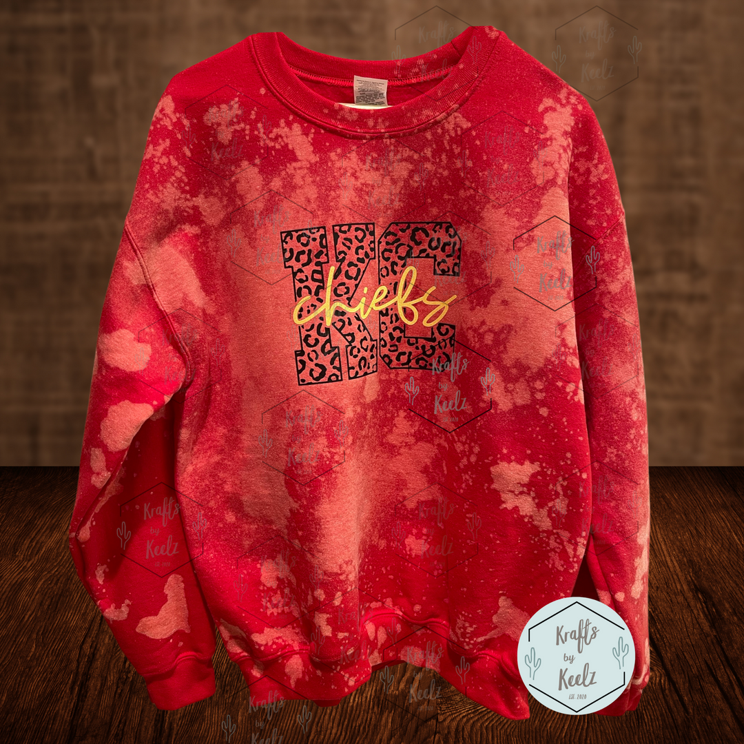 KC Chiefs Leopard Sweatshirt