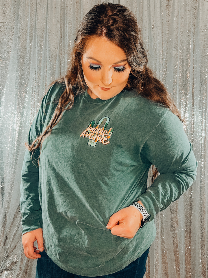 Avenue Logo Front + Back Long Sleeve Tee