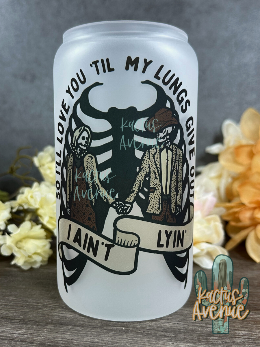 Lungs Give Out Glass Can