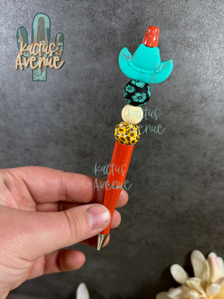 Sunflower Rodeo Beaded Pen