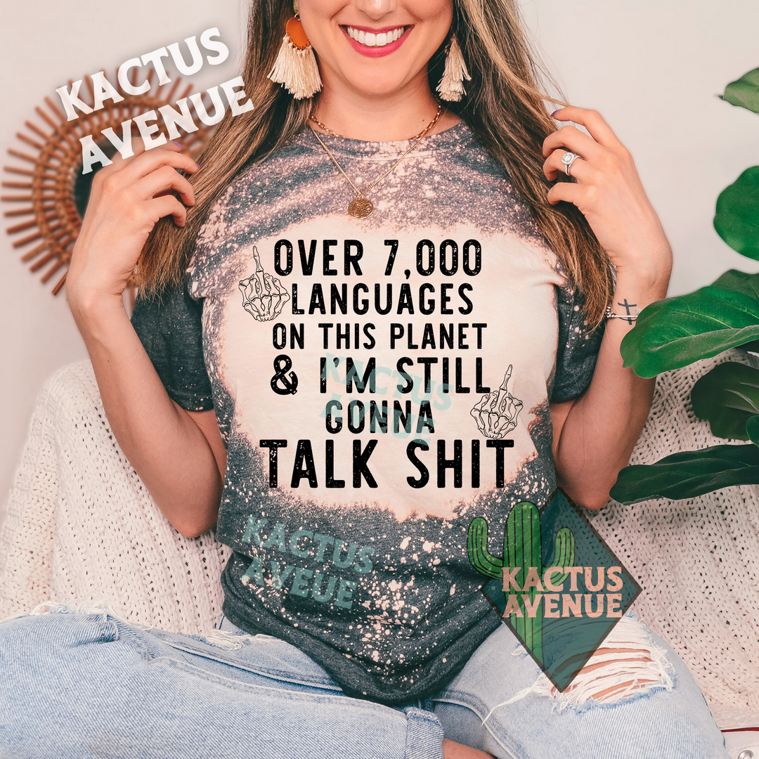 Smack Talk Bleached T-Shirt