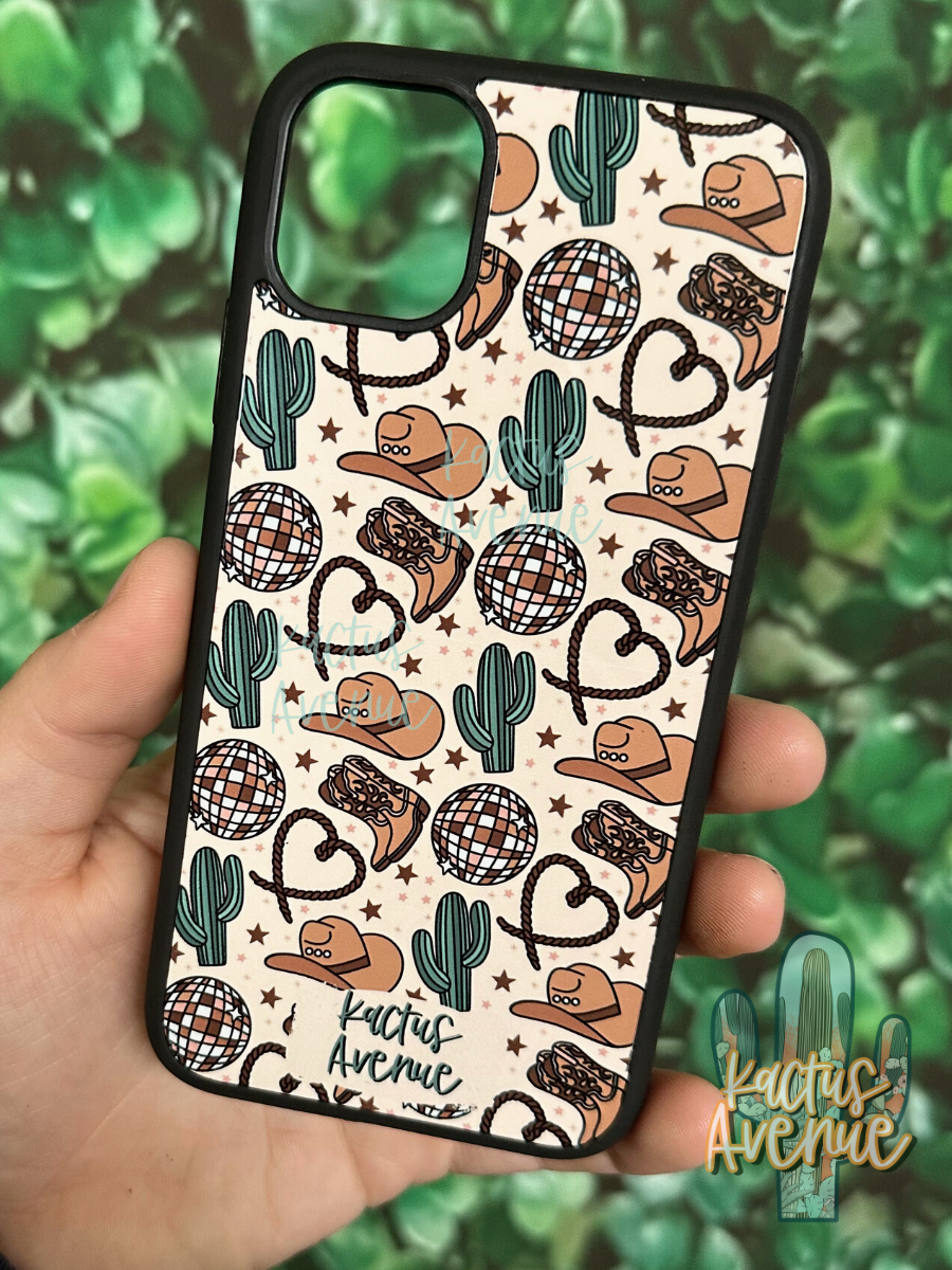 Neutral Western Love Phone Case