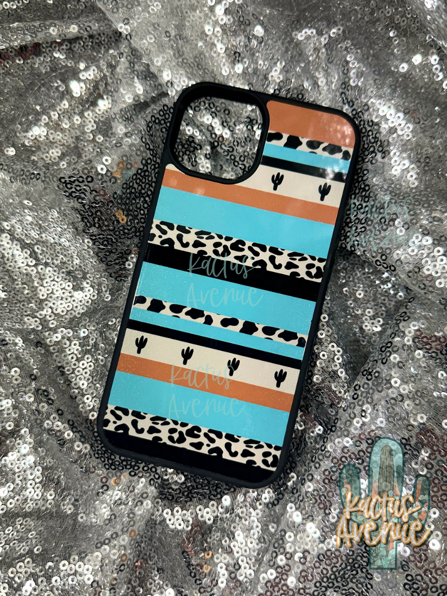 Striped Cactus Phone Case