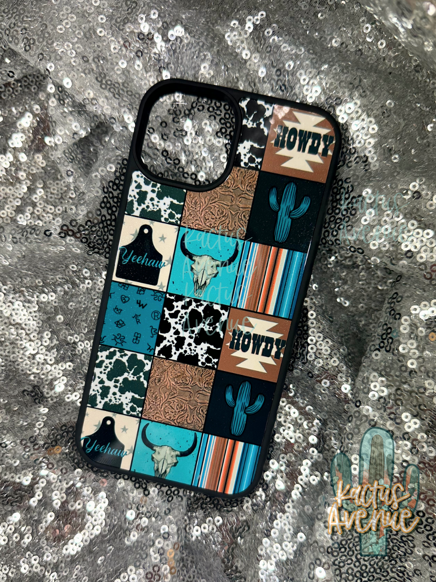 Western Squares Phone Case