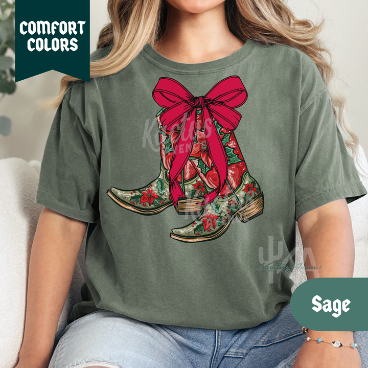 Christmas Boots T-Shirt (Comfort Colors)