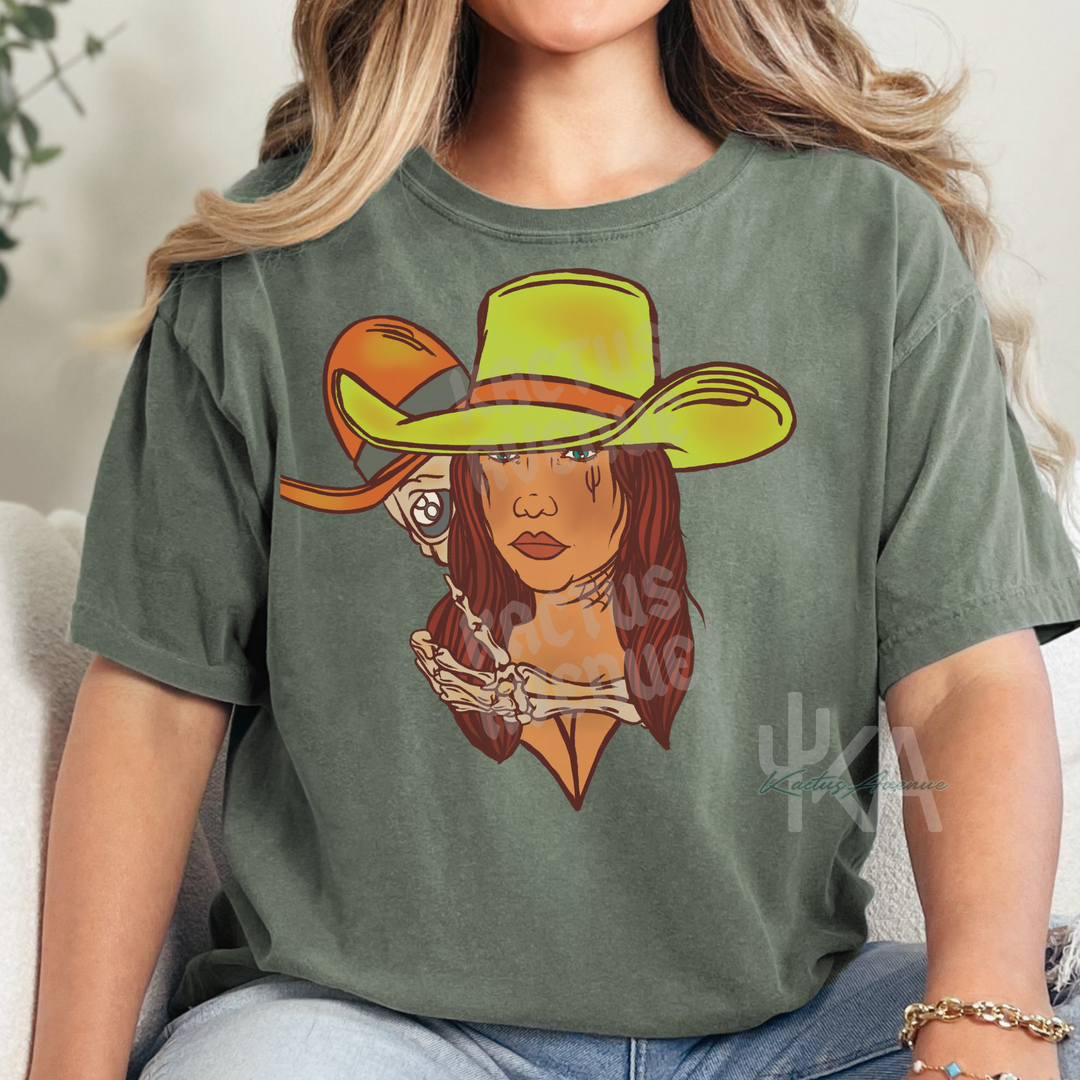 Cowgirl Skeleton T-Shirt (Comfort Colors)