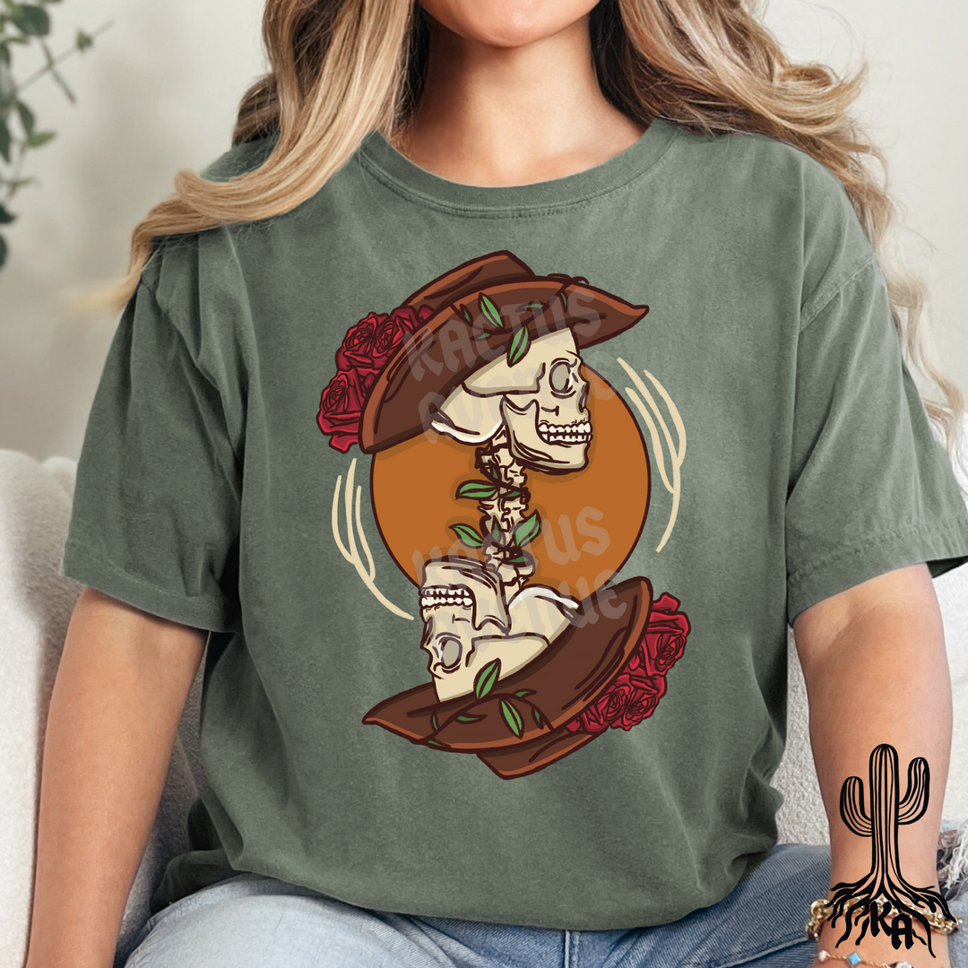 Reverse Cowgirl Skeleton T-Shirt (Comfort Colors)