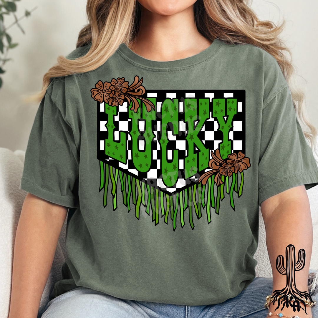 Lucky Fringe T-Shirt (Comfort Colors)