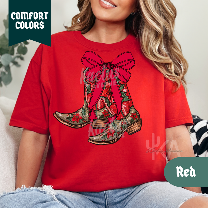 Christmas Boots T-Shirt (Comfort Colors)