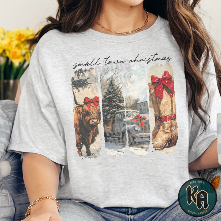 Small Town Christmas Vintage T-Shirt