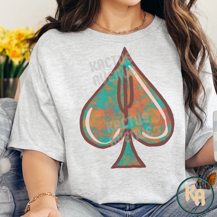 Turquoise Spade T-Shirt