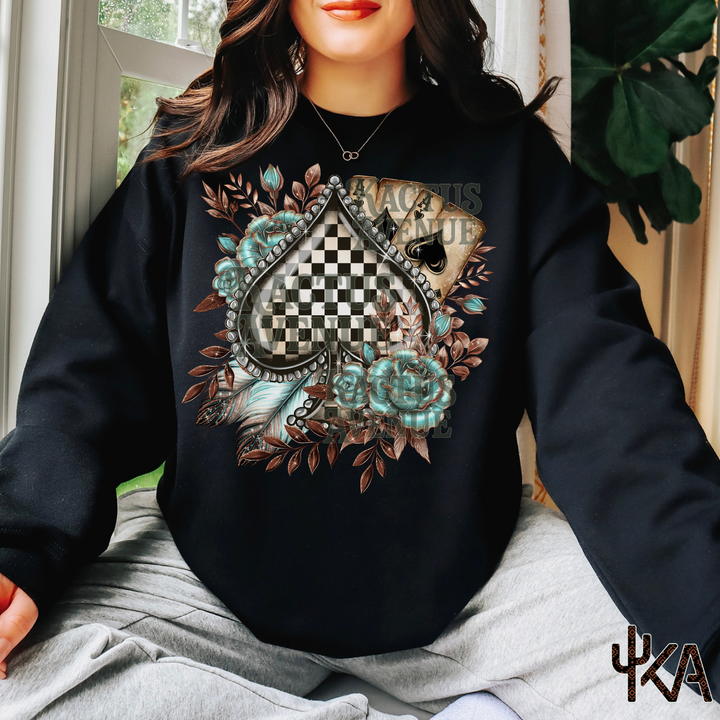 Checkered Spade Sweatshirt