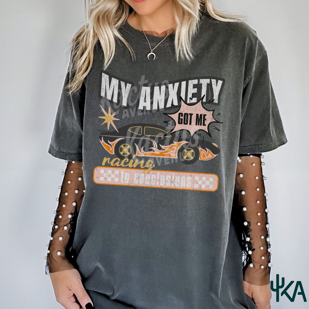 Racing Anxiety T-Shirt (Comfort Colors)