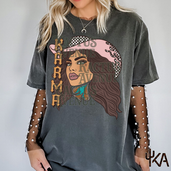 Karma Cowgirl (Comfort Colors) - EXCLUSIVE