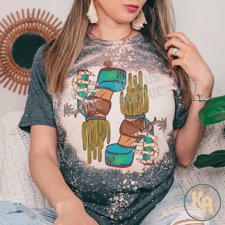 Cactus Platforms Bleached T-Shirt