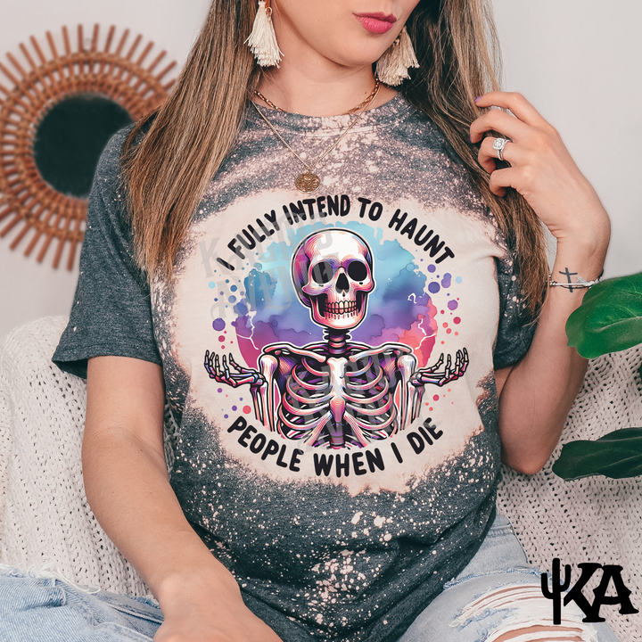 Haunt People Bleached T-Shirt