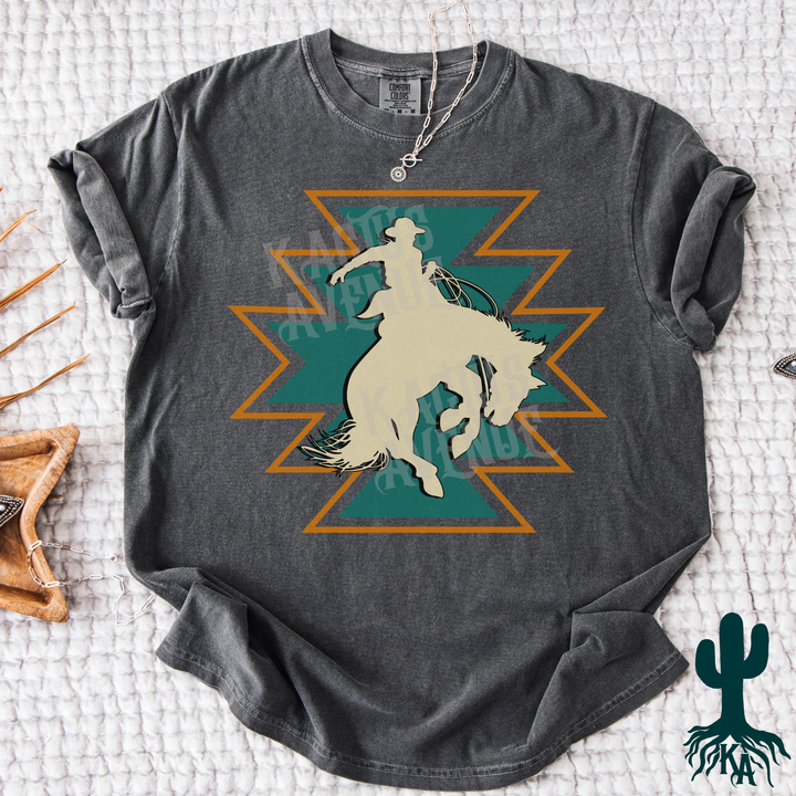 Aztec Bronc Rider T-Shirt (Comfort Colors)