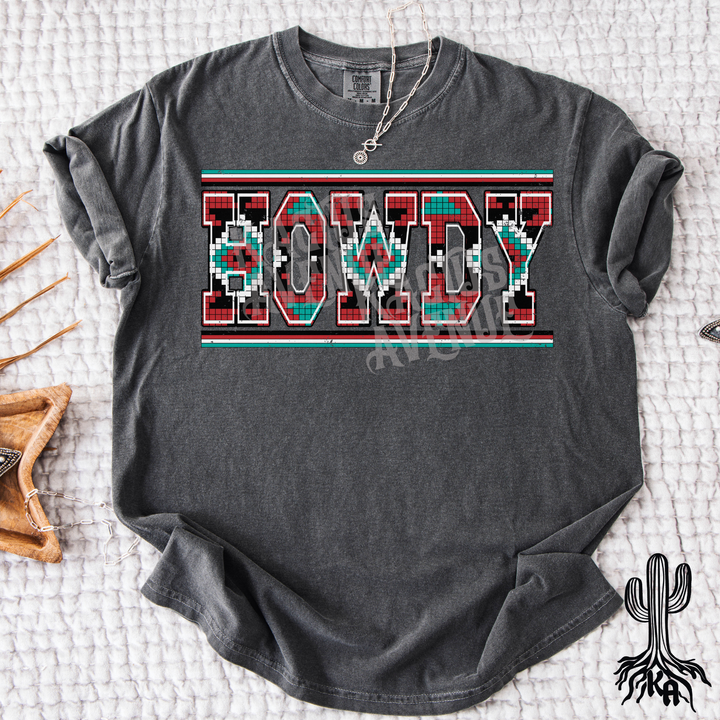 Howdy Aztec T-Shirt (Comfort Colors)