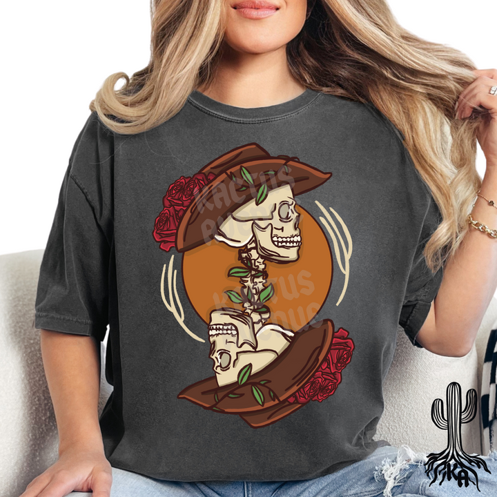 Reverse Cowgirl Skeleton T-Shirt (Comfort Colors)