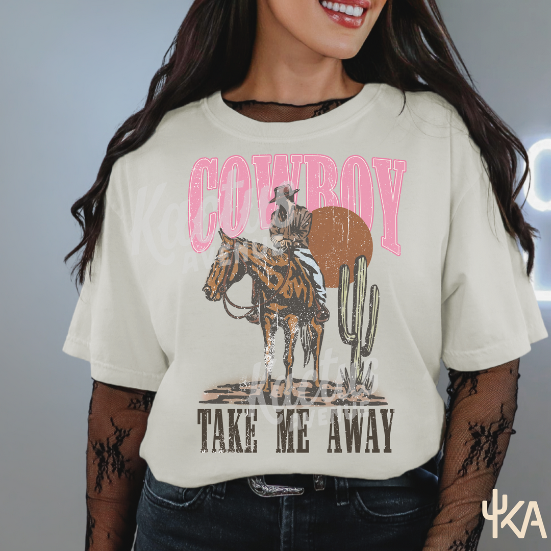 Cowboy Take Me Away T-Shirt (Comfort Colors)