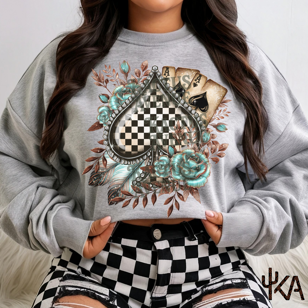 Checkered Spade Sweatshirt