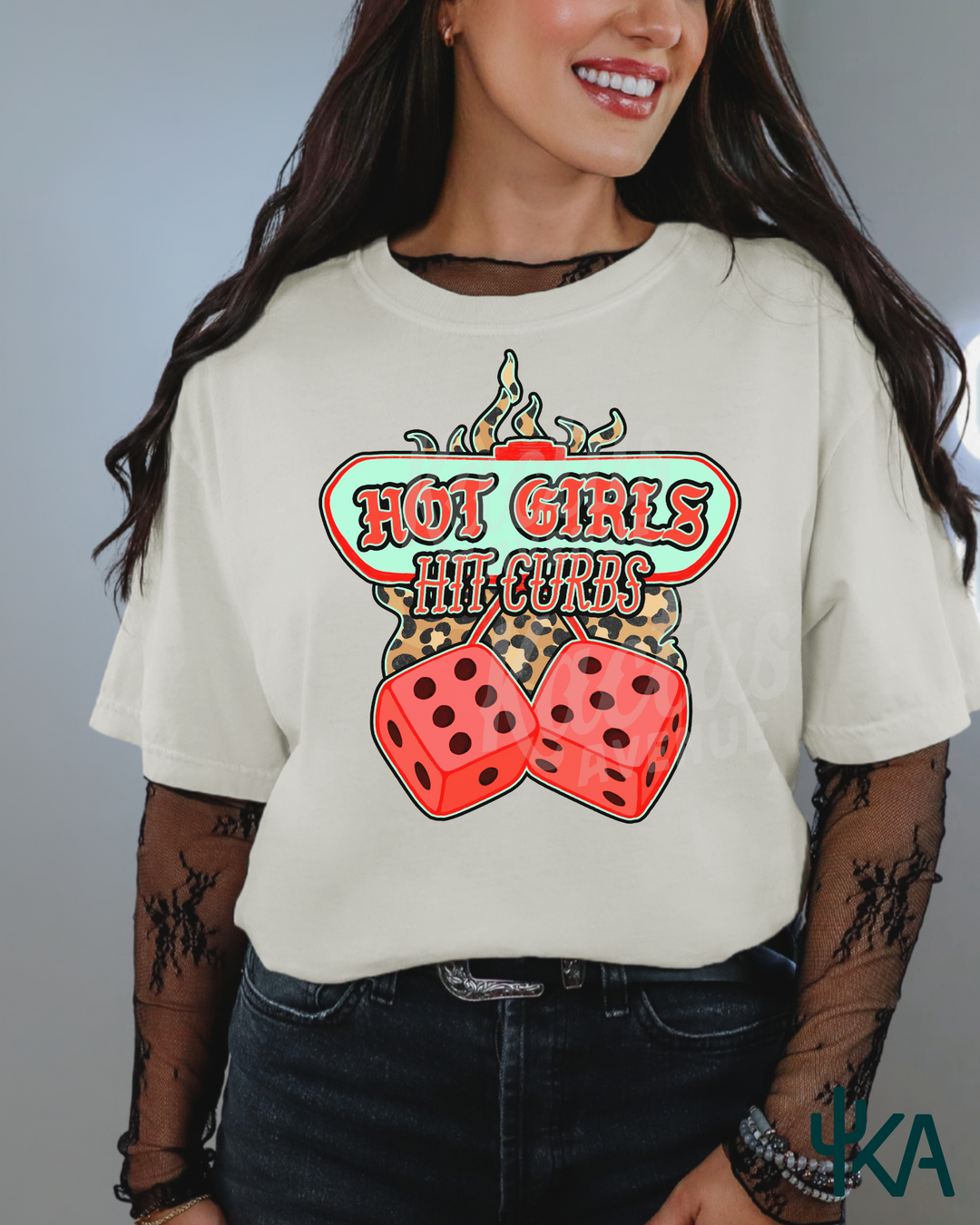 Hot Girls Hit Curbs T-Shirt (Comfort Colors)