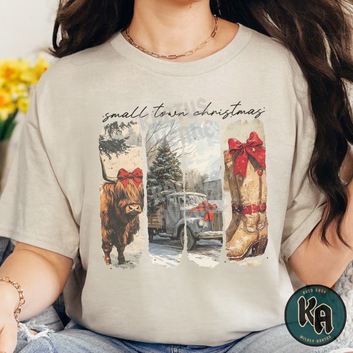 Small Town Christmas Vintage T-Shirt